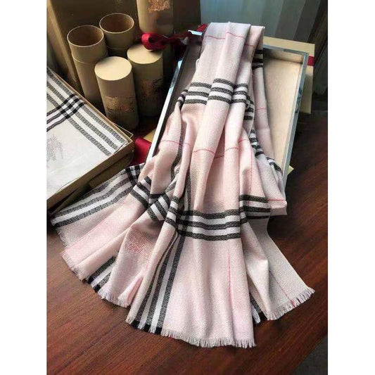 Classic line silk scarf