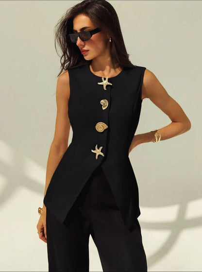 Seashell Luxe sculpted Top