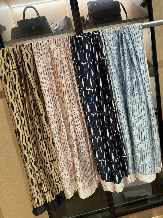 Burberry monogram silk scarf