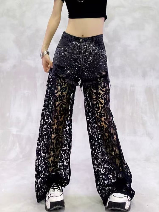 Midnight Lace Sparkle Denim