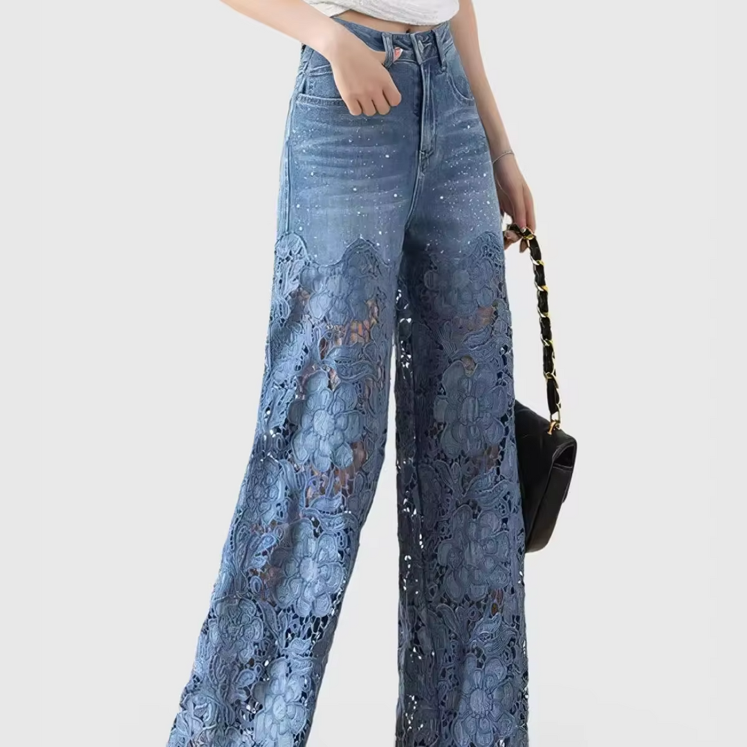 Blue Blossom Lace Jean's