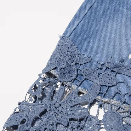 Blue Blossom Lace Jean's