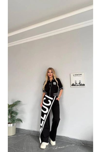 Barrie printed jogger set