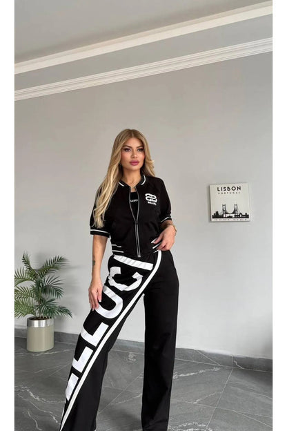 Barrie printed jogger set